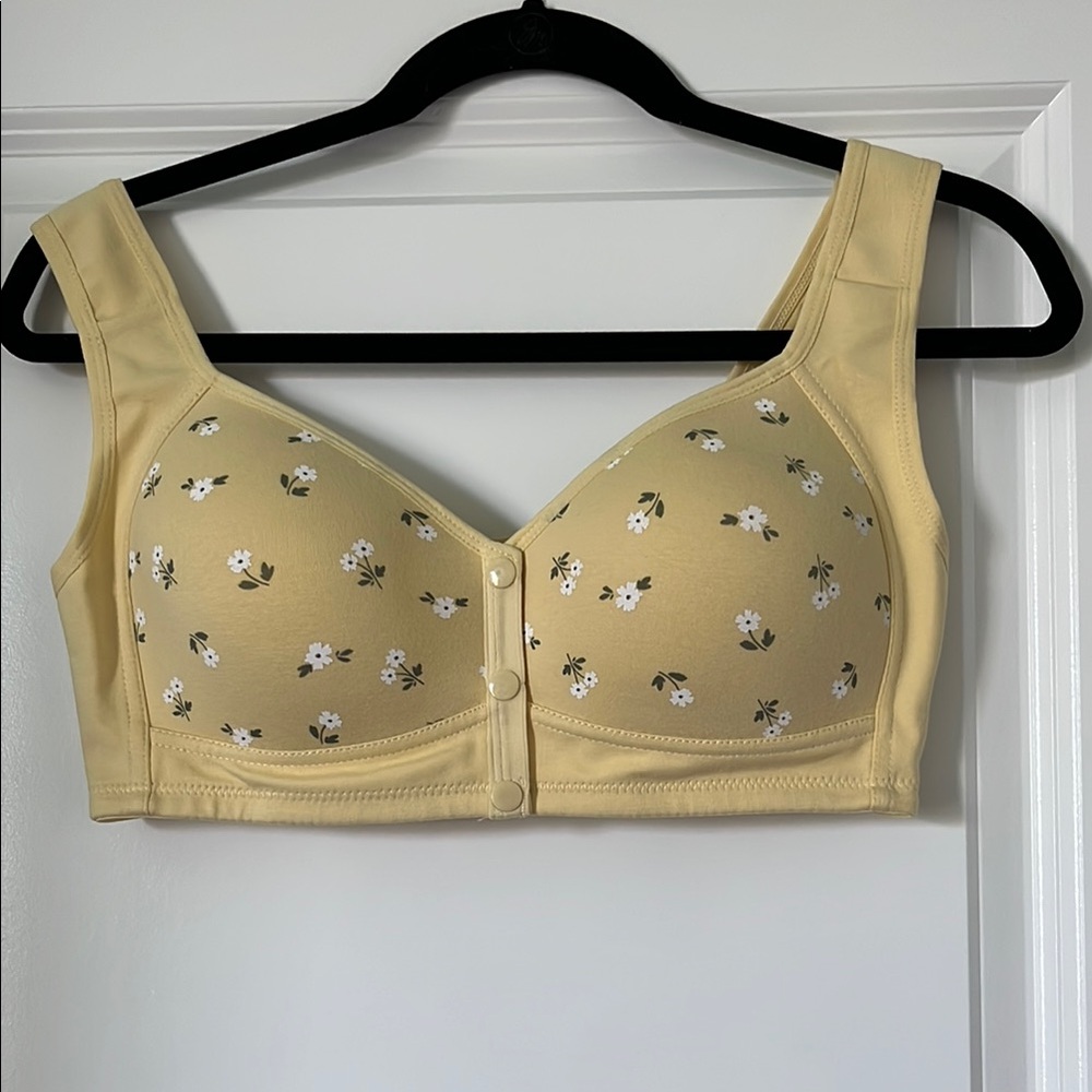 Floral Yellow Bra